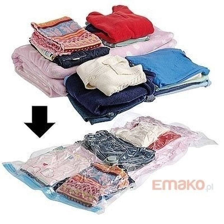 Storagesolutions, worki próżniowe na ubrania, 2 rozmiary: XXL i L