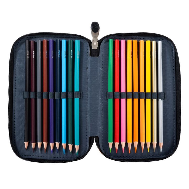 St.Right, piórnik rozkładany, potrójny, z wyposażeniem, K-Pop Lover