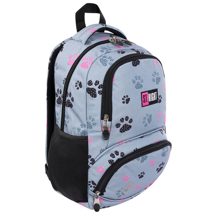 St.Right, plecak szkolny, 1-komorowy, Paws