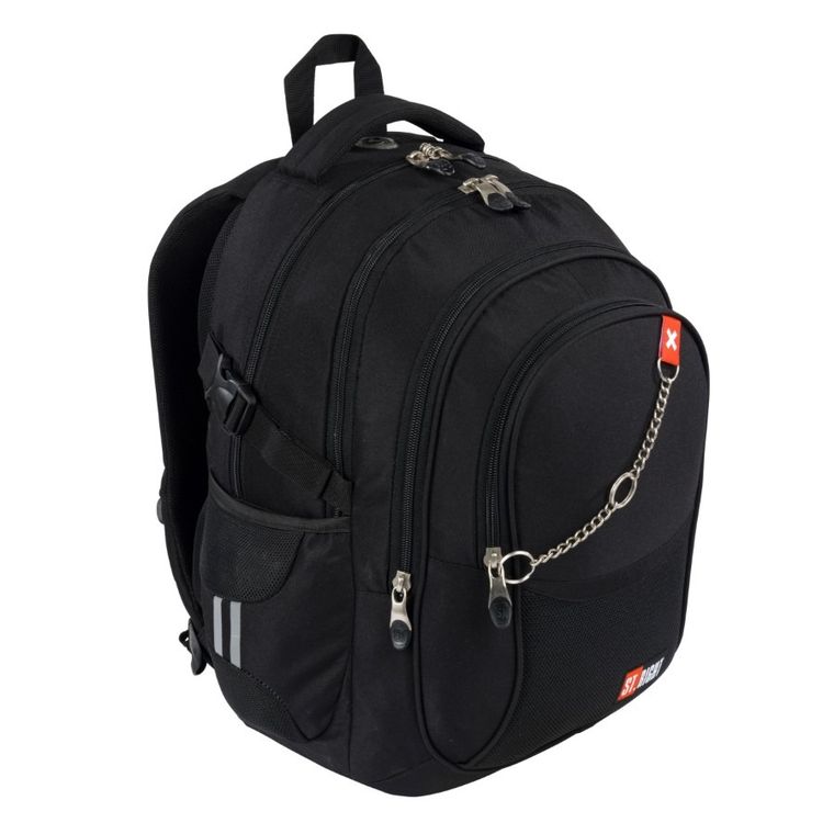 St.Right, plecak szkolny, 4-komorowy, X White