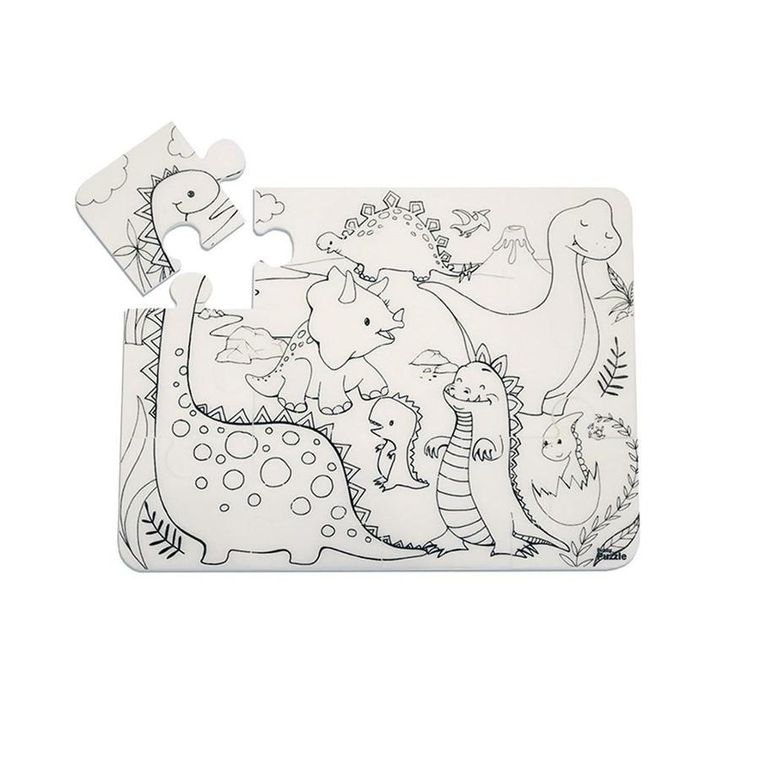 Strigo, Funny Mat, Dinozaury, puzzle do kolorowania