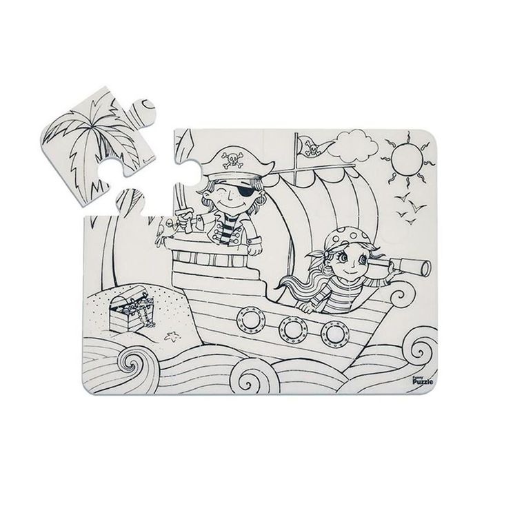 Strigo, Funny Mat, Wyspa Piratów, puzzle do kolorowania