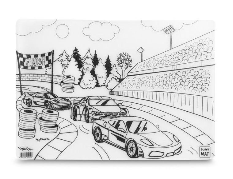 Strigo, podkładka na biurko, mata do malowania, Wyścigówki