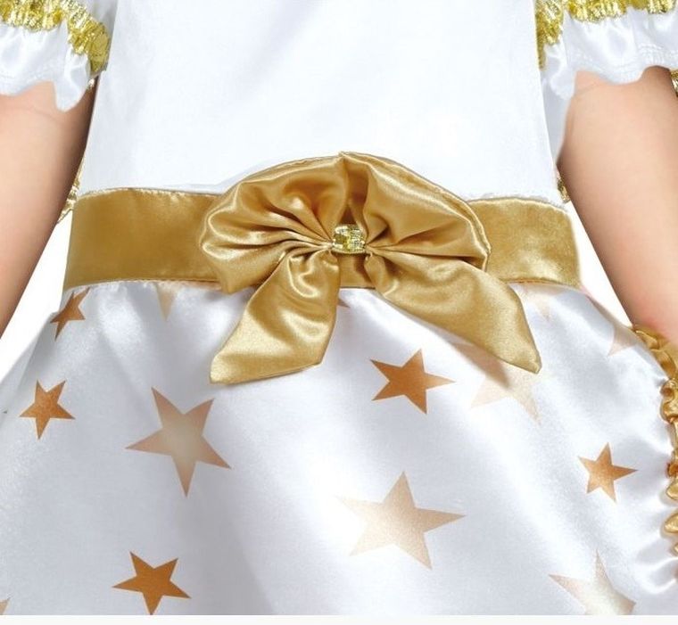 Strój aniołka, sukienka ze skrzydełkami, rozmiar 86/92