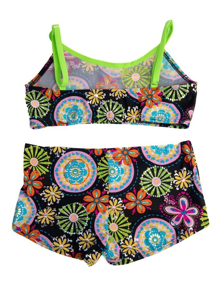 Strój kąpielowy dziewczęcy dwuczęściowy, czarny, Mariss