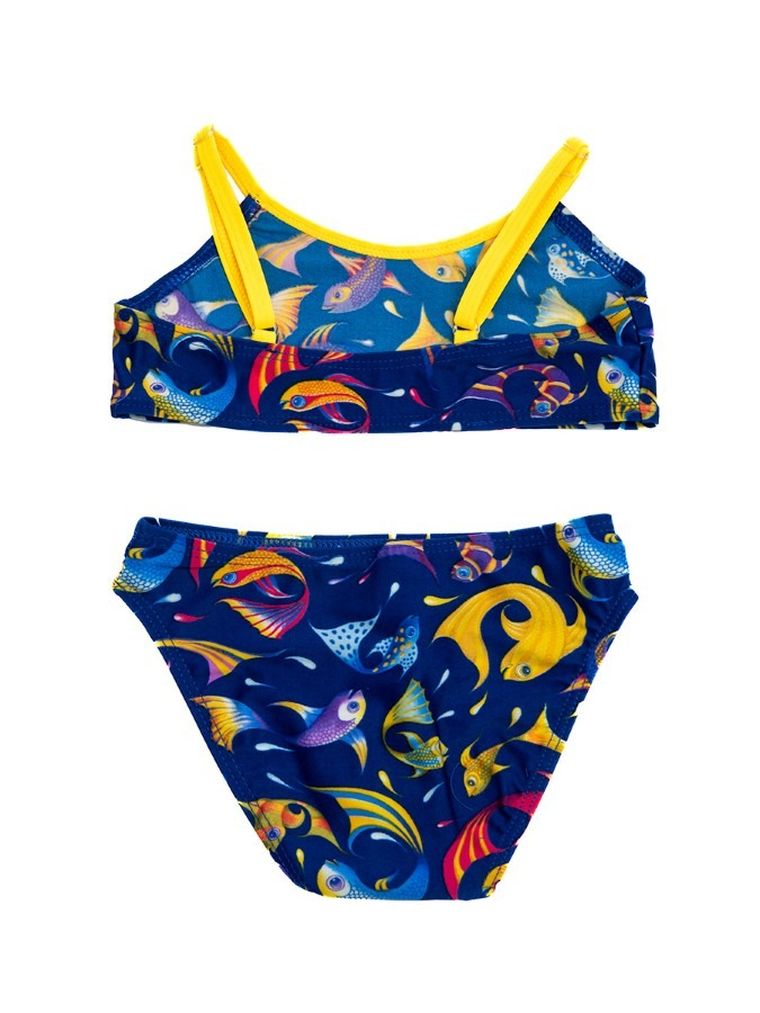 Strój kąpielowy dziewczęcy dwuczęściowy, granatowy, Mariss