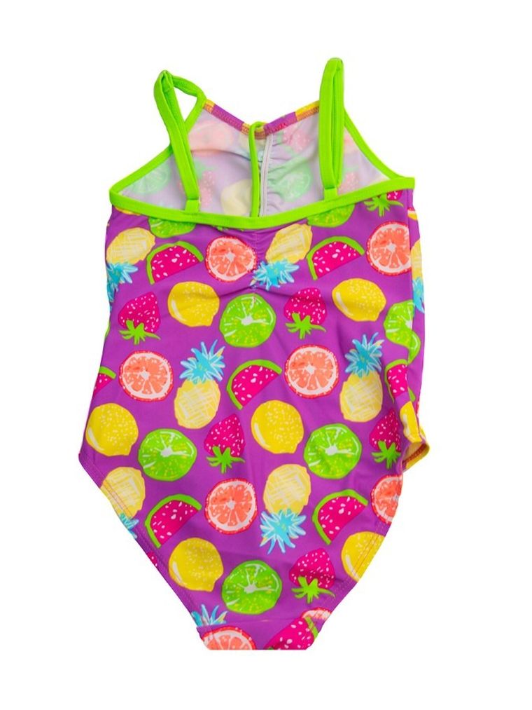 Strój kąpielowy dziewczęcy jednoczęściowy, fioletowy, Mariss