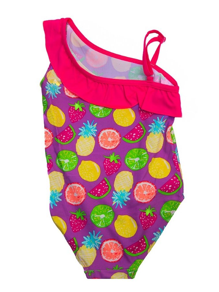Strój kąpielowy dziewczęcy jednoczęściowy, fioletowy, Mariss