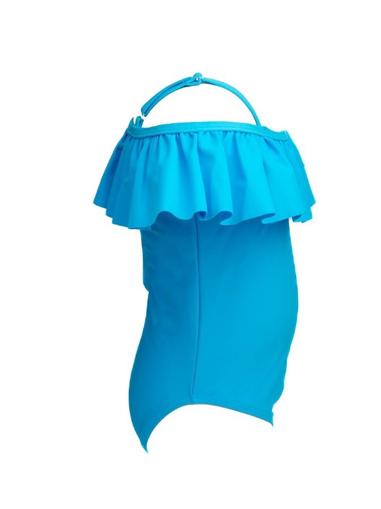 Strój kąpielowy dziewczęcy jednoczęściowy, niebieski, Mariss