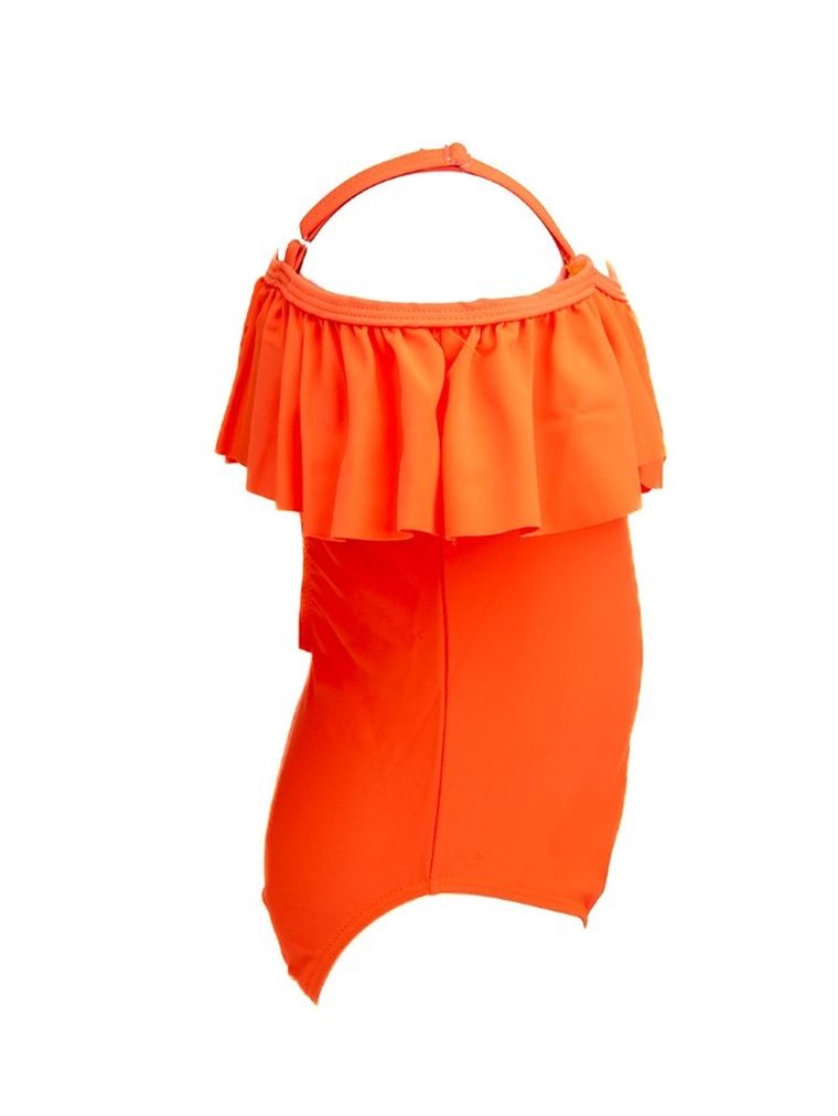 Strój kąpielowy dziewczęcy jednoczęściowy, pomarańczowy, Mariss