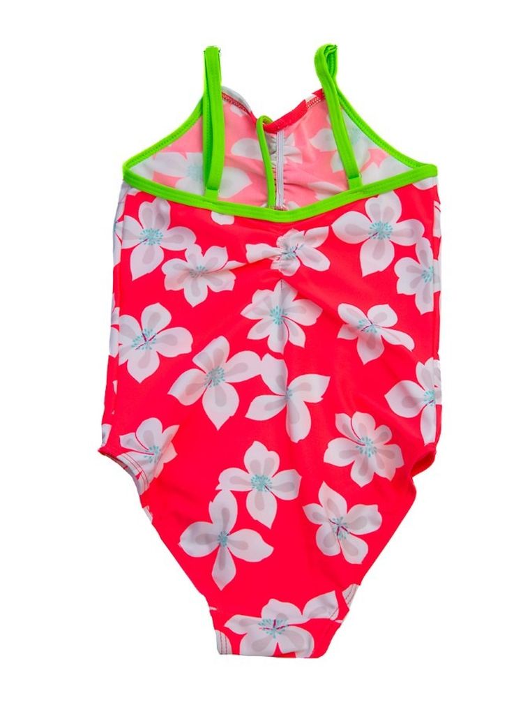 Strój kąpielowy dziewczęcy jednoczęściowy, różowy, Mariss