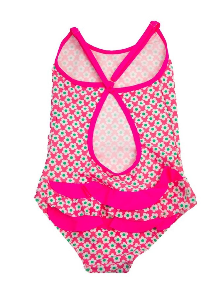 Strój kąpielowy dziewczęcy jednoczęściowy, różowy, Mariss
