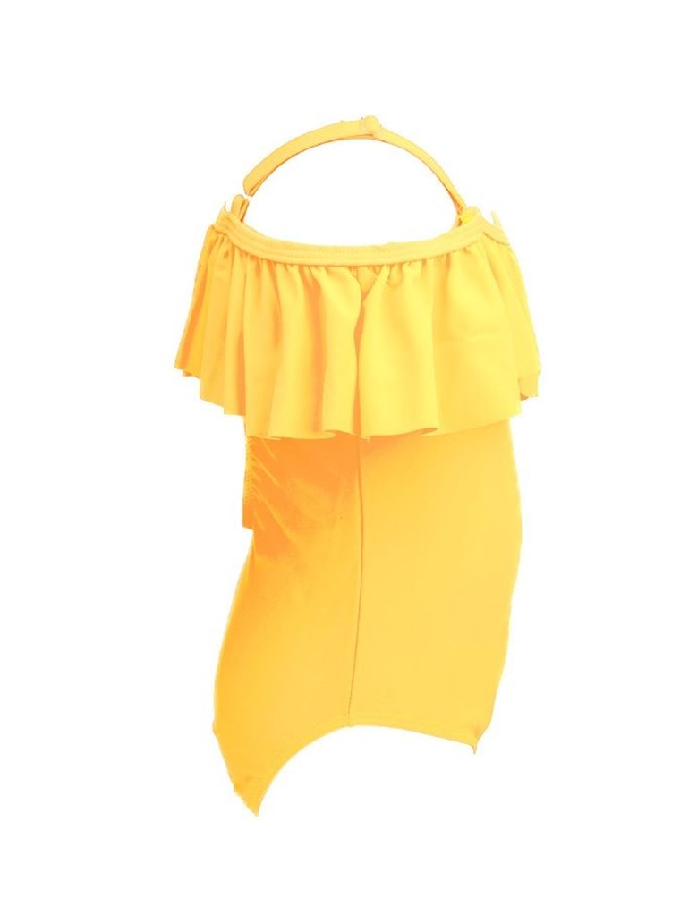 Strój kąpielowy dziewczęcy jednoczęściowy, żółty, Mariss