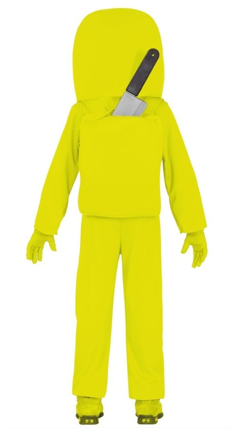 Strój, Kosmonauta Among Us, kosmita, rozmiar 110/116, żółty