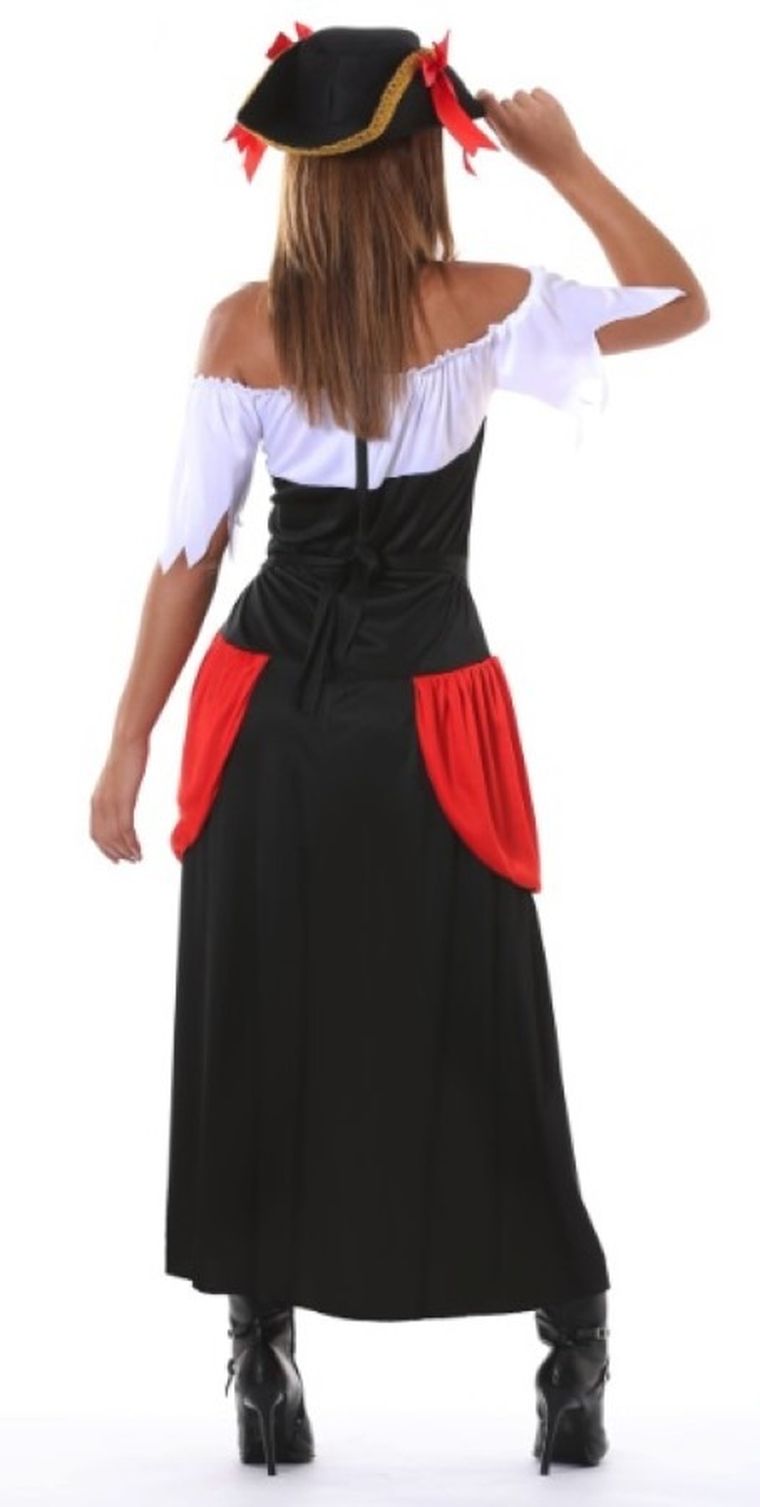 Strój, piratka siedmiu mórz, z kapeluszem, rozmiar L