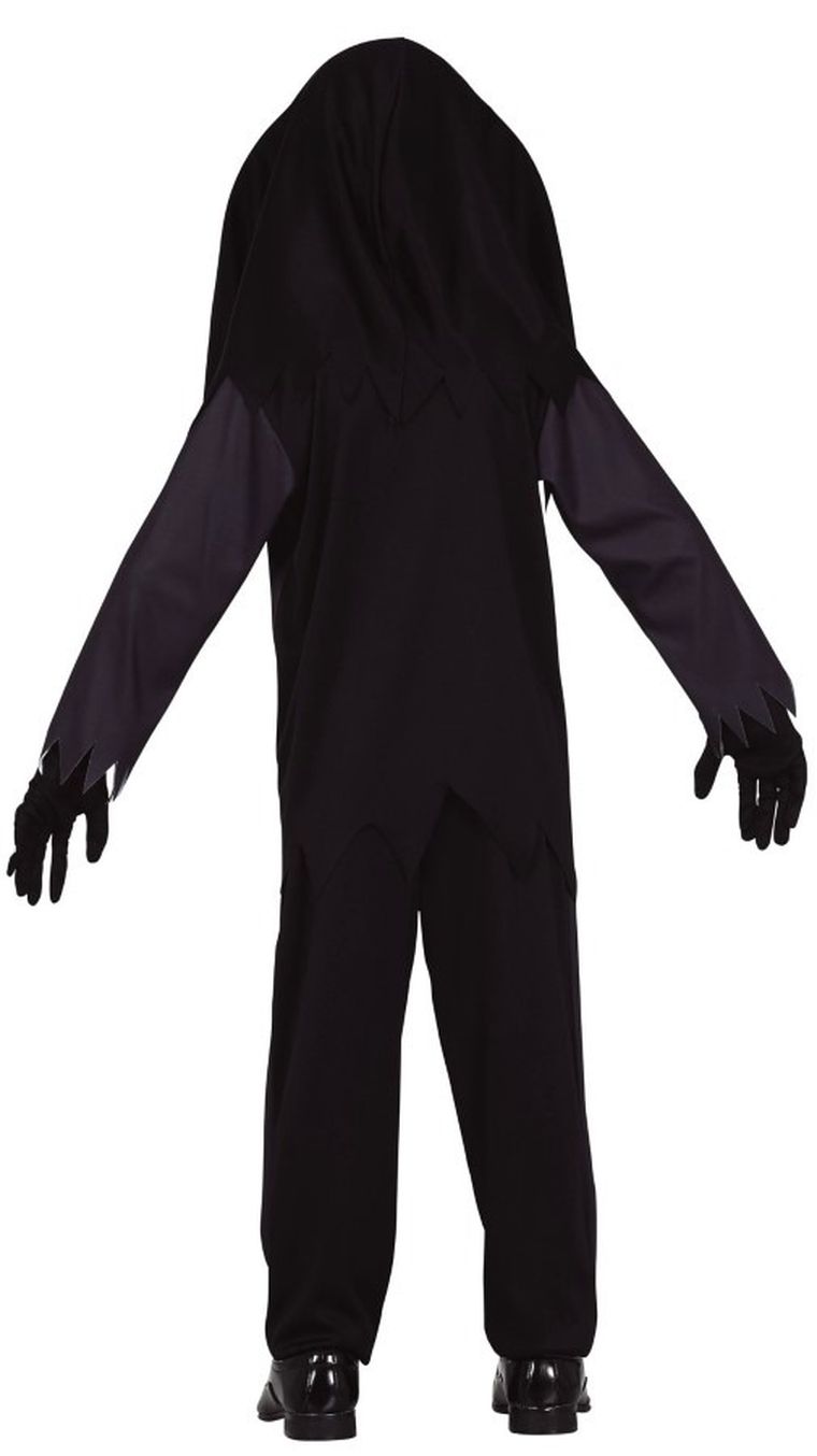 Strój, szkielet, kościotrup z wielką maską, głową, halloween, rozmiar 146/152