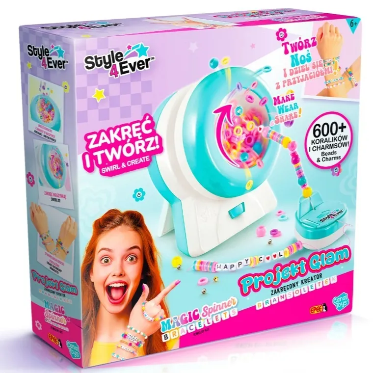 Style4Ever, Projekt Glam, Zakręcony Kreator Bransoletek, zestaw do robienia biżuterii