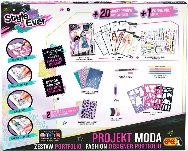 Style4Ever, Projekt Moda, Portfolio, zestaw kreatywny
