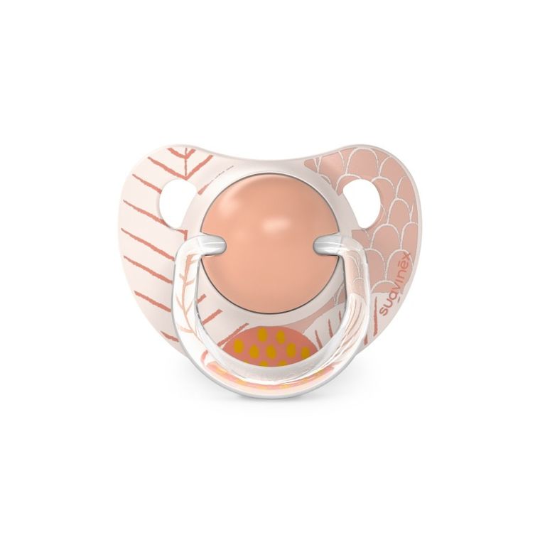 Suavinex, Dreams, smoczek anatomiczny, silikonowy, brzoskwiniowy, 18m+, 2 szt.