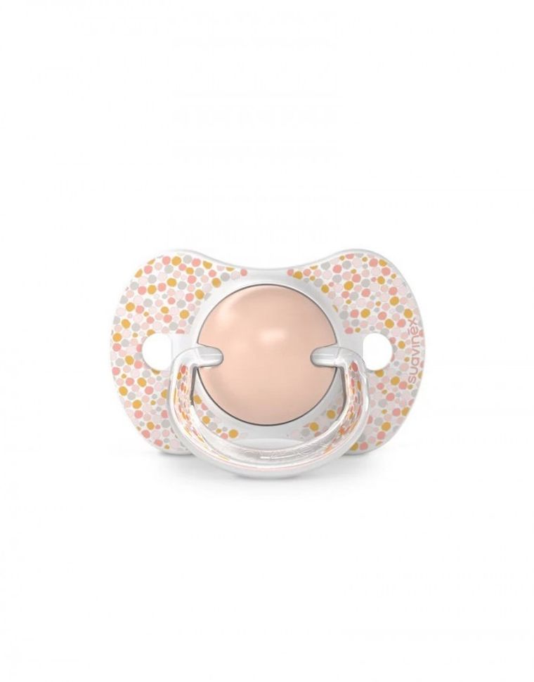 Suavinex, Dreams, SX Pro, smoczek fizjologiczny, silikonowy, brzoskwiniowy, 6-18 m, 2 szt.