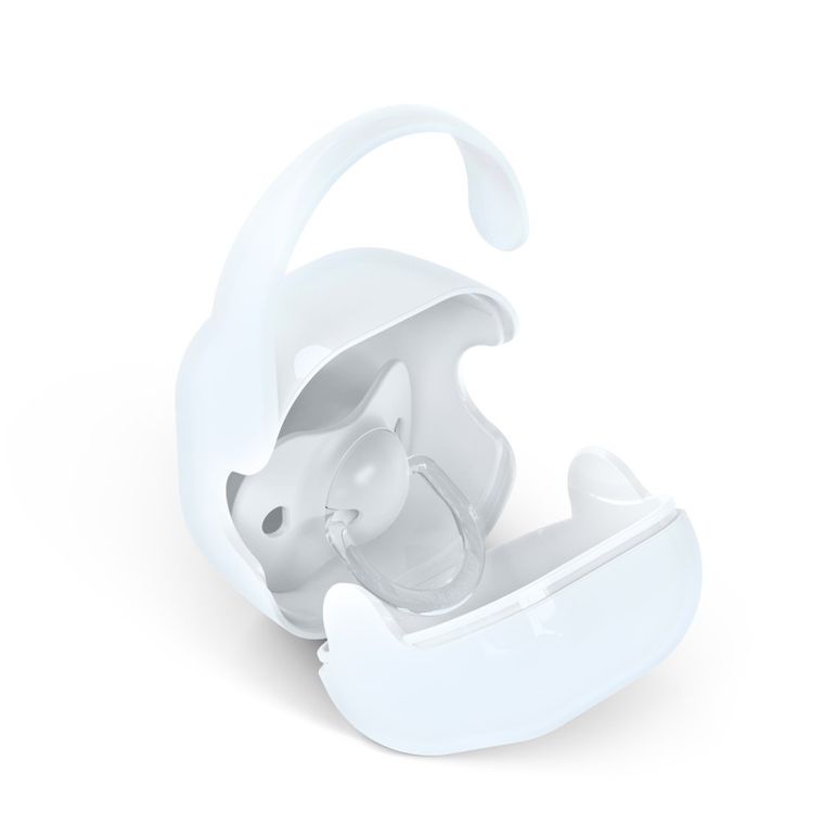 Suavinex, Wild & Free, etui na smoczek, niebieskie