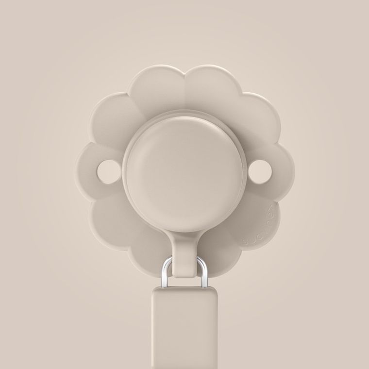 Suavinex, Wonder, silikonowa zawieszka do smoczka, jasnoróżowa