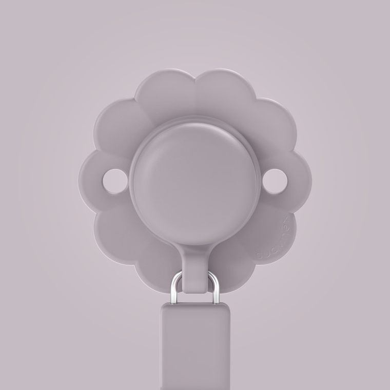 Suavinex, Wonder, silikonowa zawieszka do smoczka, lawendowa