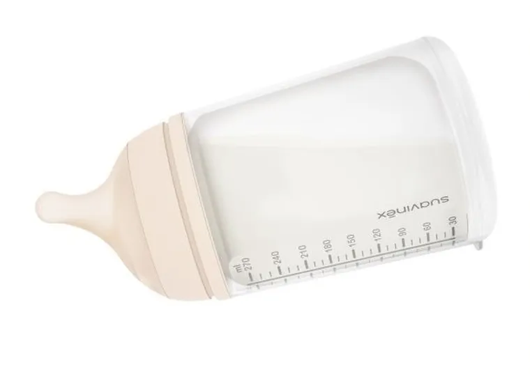 Suavinex, Zero Zero, butelka do karmienia, przepływ średni, 270 ml