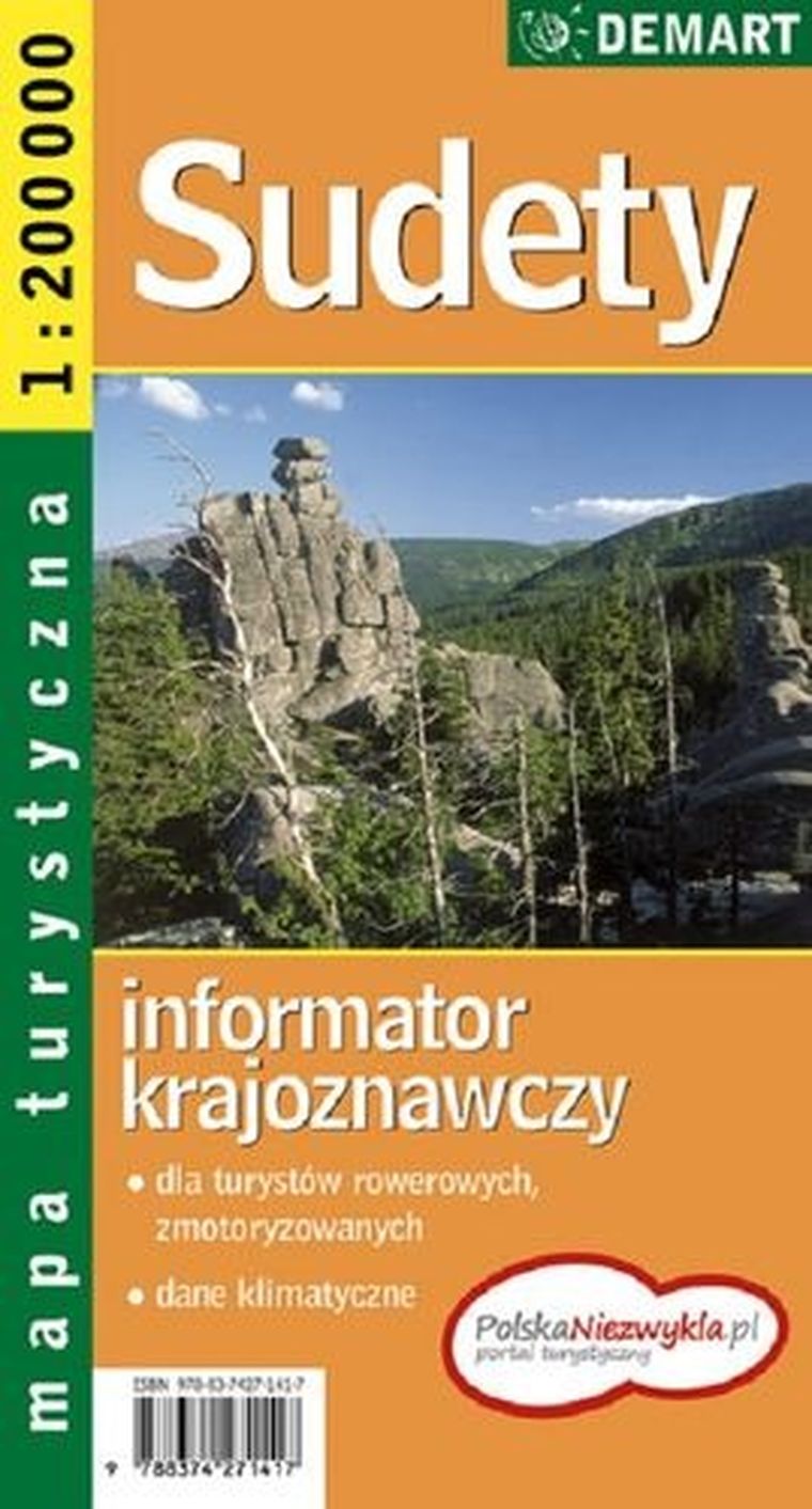 Sudety. Mapa turystyczna 1:200 000