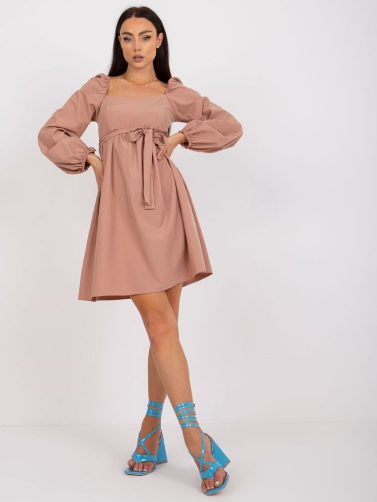 Sukienka damska, beżowa, Lakerta