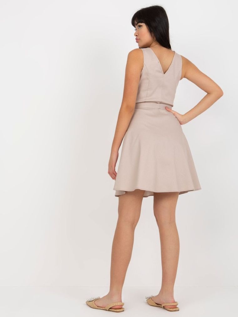 Sukienka damska, beżowa, Lakerta