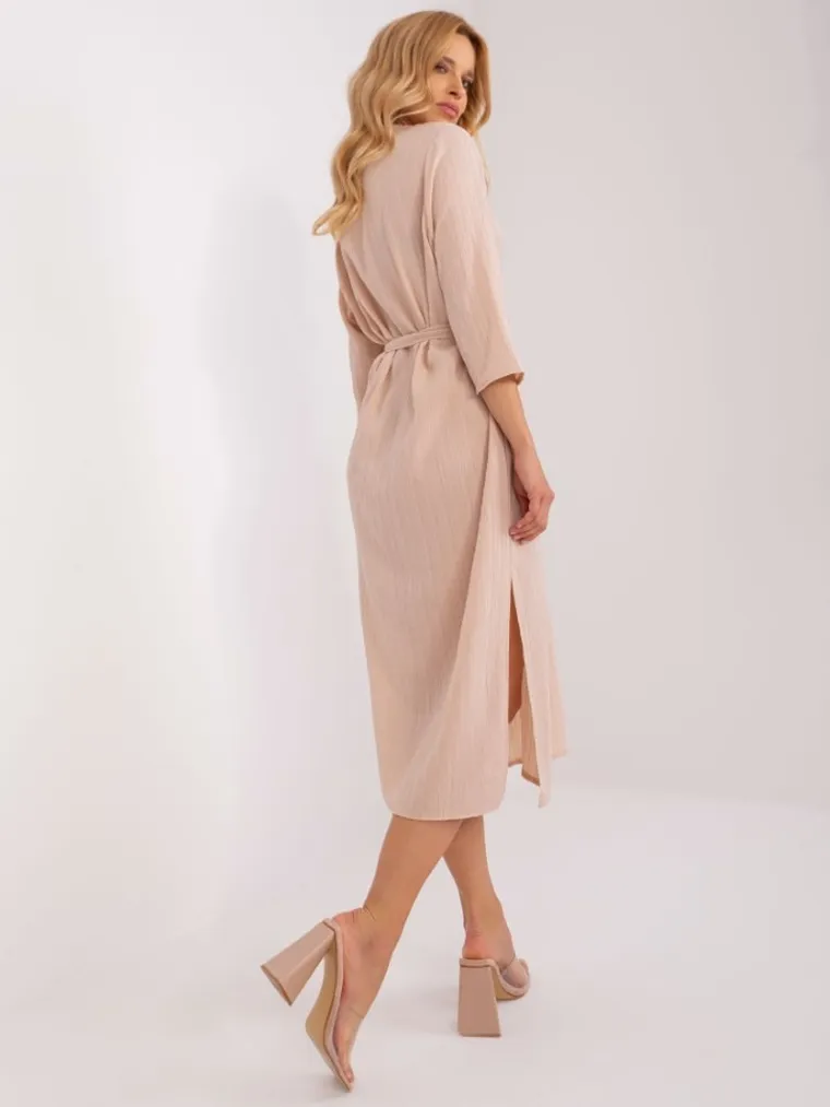 Sukienka damska, beżowa, Lakerta