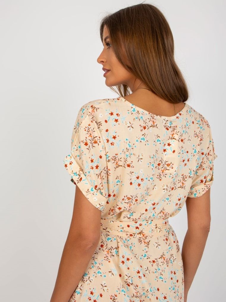 Sukienka damska, beżowa, Rue Paris