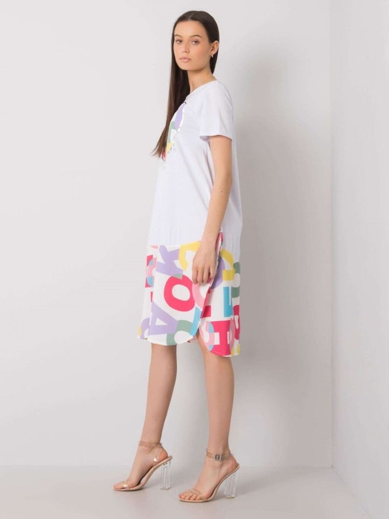 Sukienka damska, biała, Italy Moda