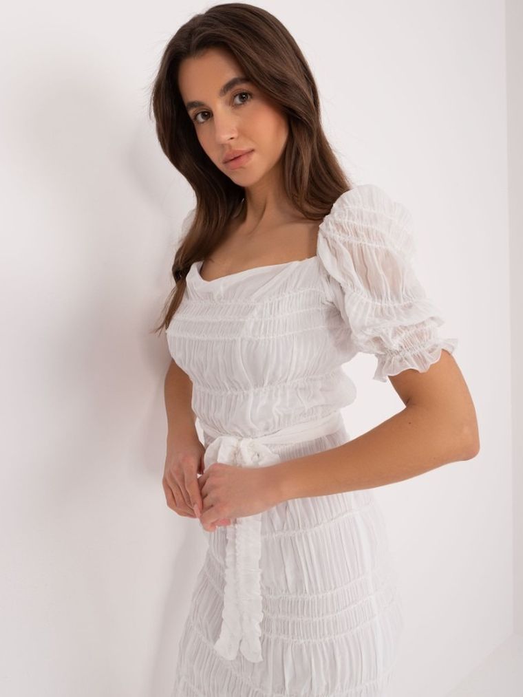 Sukienka damska, biała, Lakerta