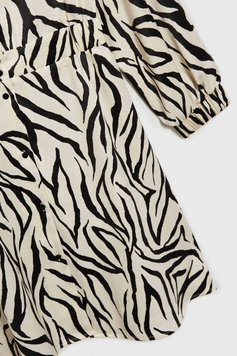 Sukienka damska, biała, Moodo