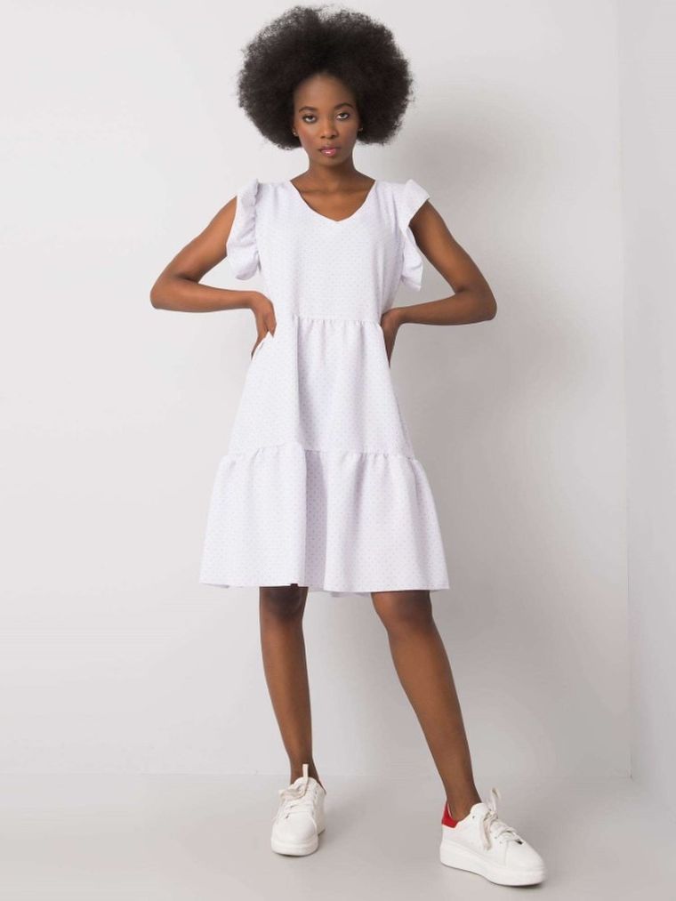 Sukienka damska, biała, Rue Paris