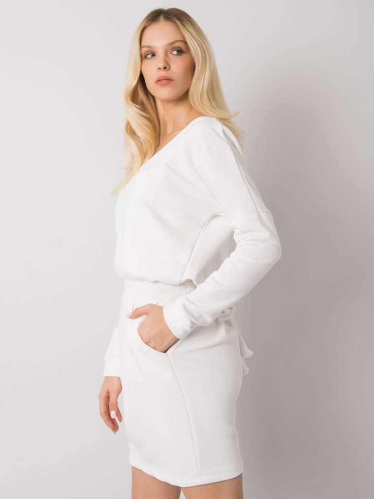 Sukienka damska, biała, Rue Paris