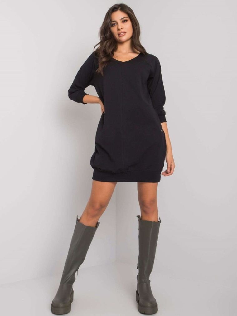 Sukienka damska, czarna, Basic Feel Good