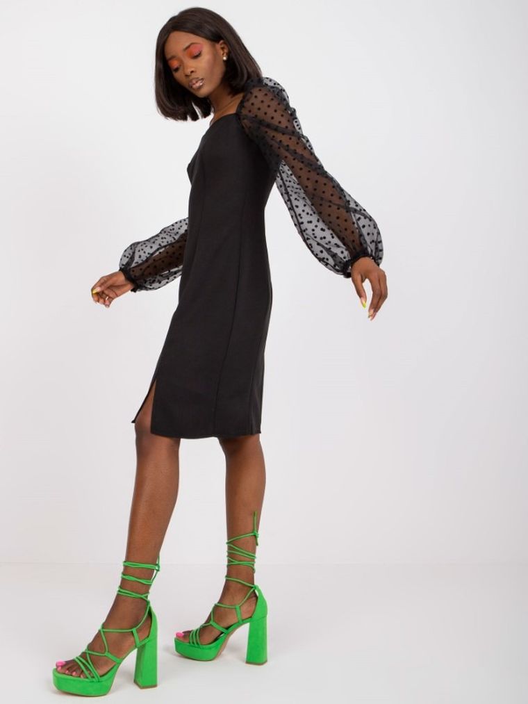 Sukienka damska, czarna, Lakerta