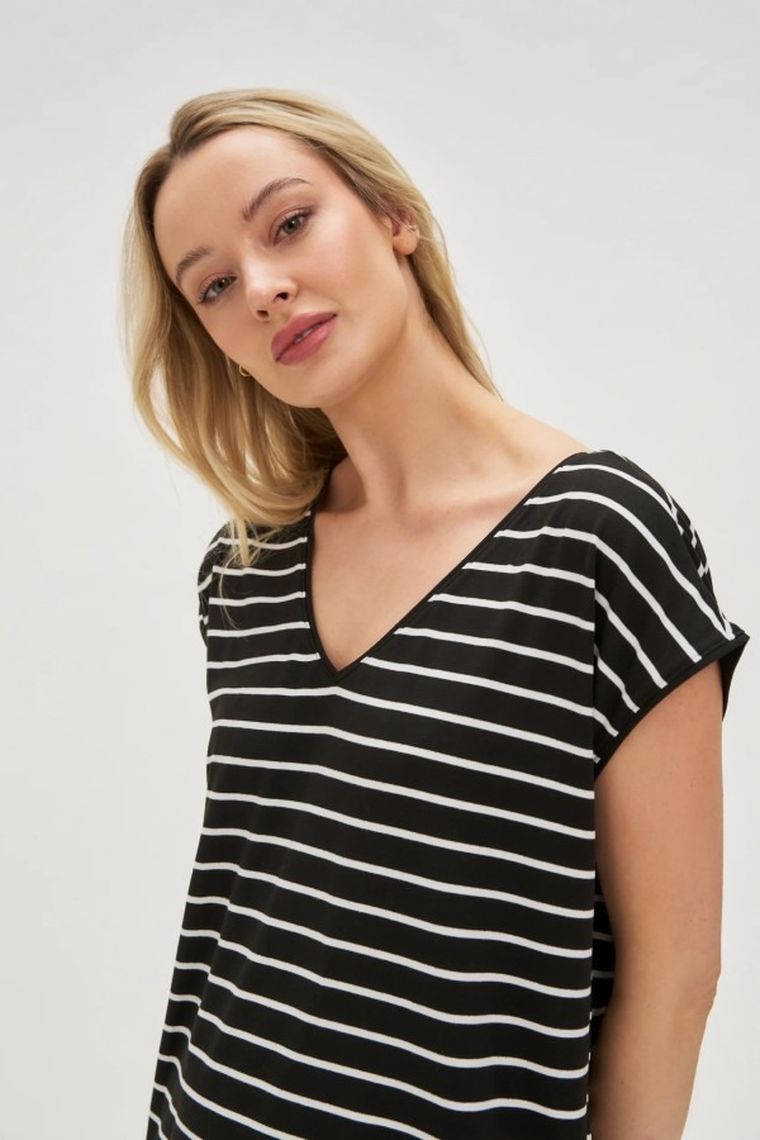 Sukienka damska, czarna, Moodo