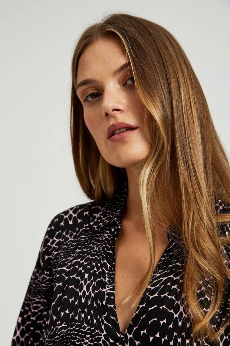 Sukienka damska, czarna, Moodo