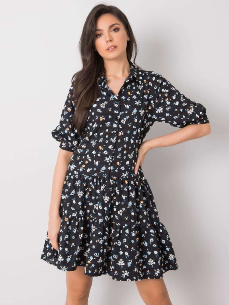 Sukienka damska, czarna, Rue Paris