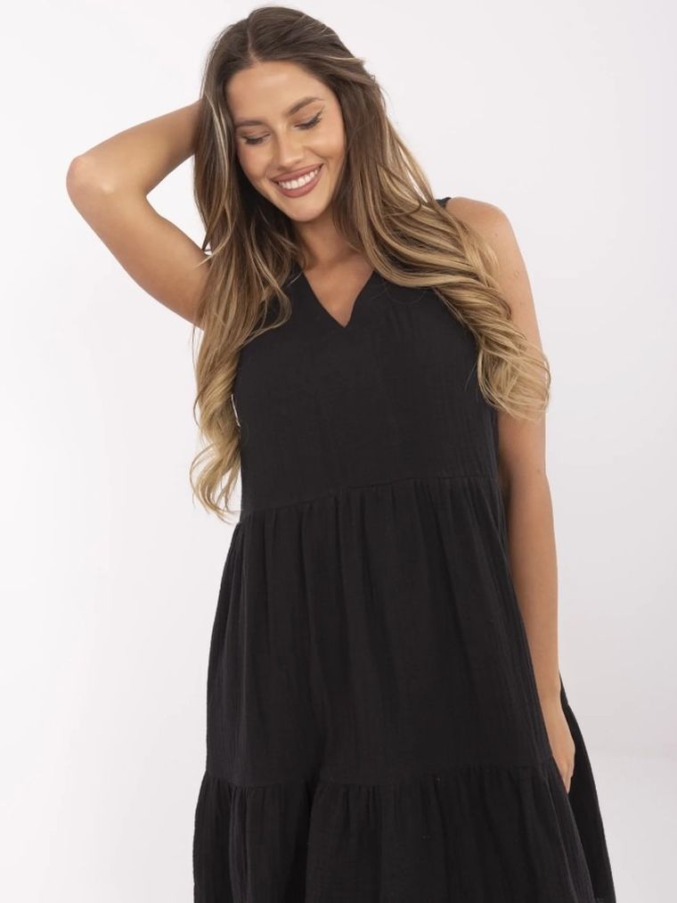 Sukienka damska, czarna, Sublevel