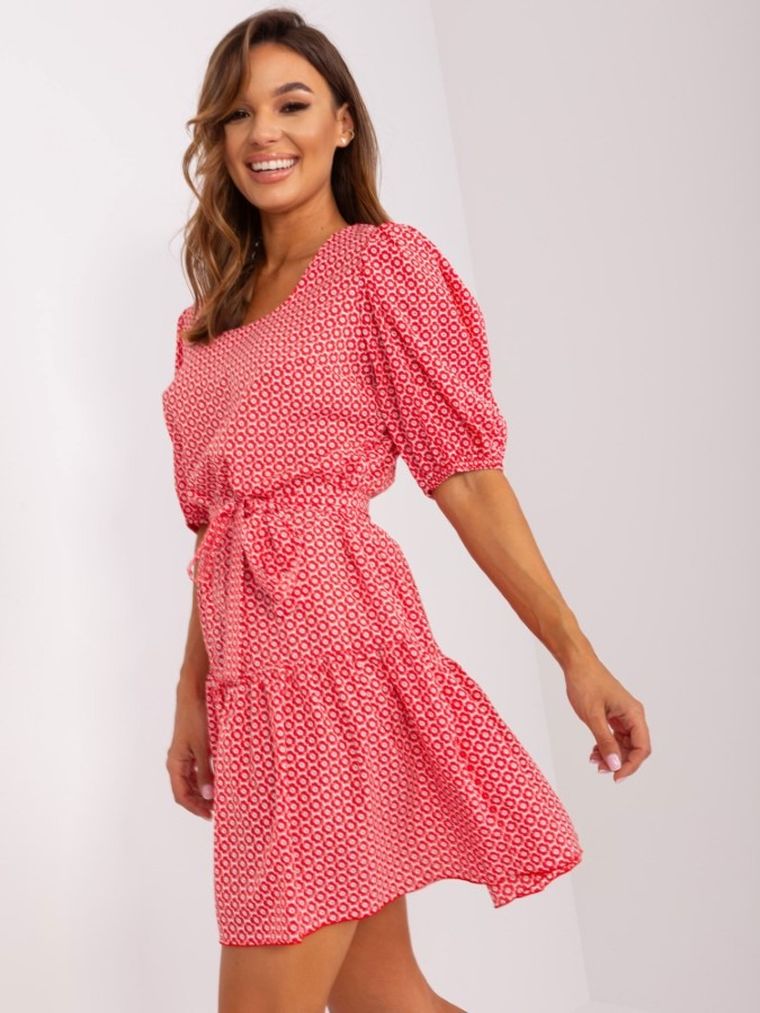 Sukienka damska, czerwona, Lakerta