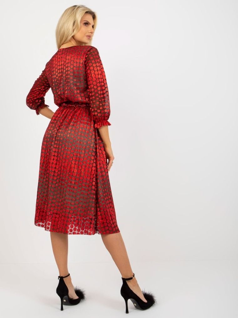 Sukienka damska, czerwona, Lakerta