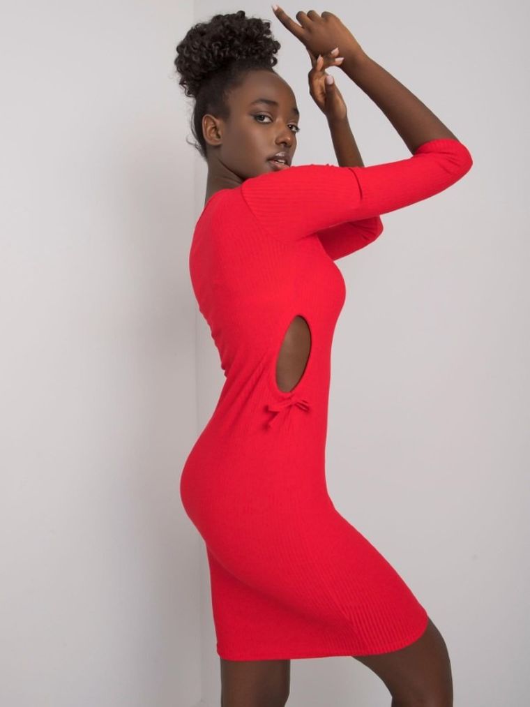 Sukienka damska, czerwona, Lakerta