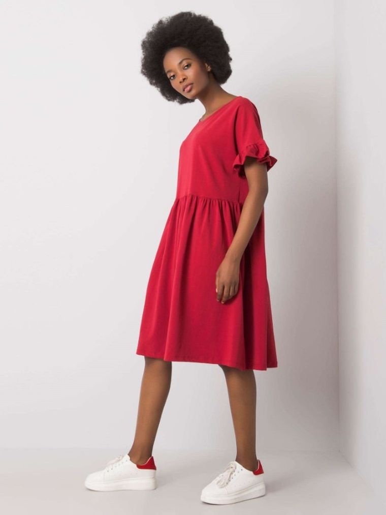 Sukienka damska, czerwona, Rue Paris