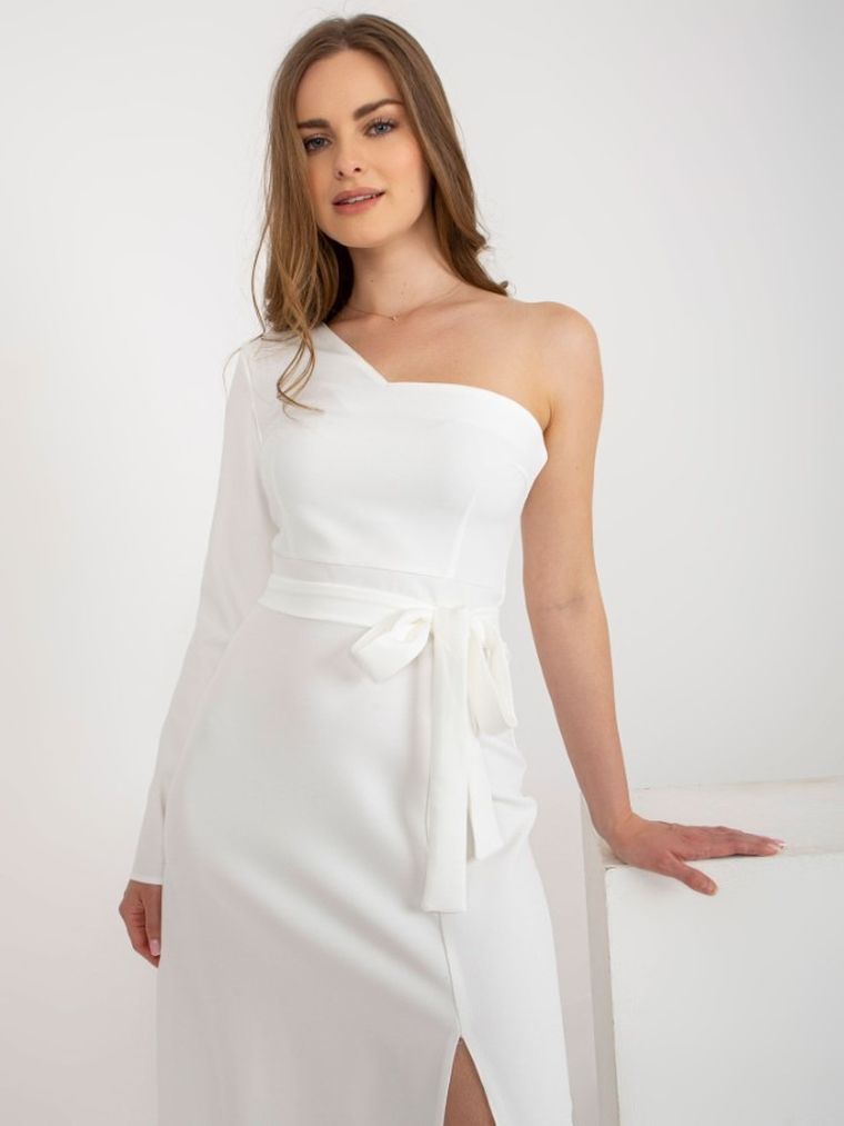 Sukienka damska, ecru, Lakerta