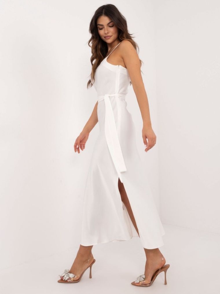 Sukienka damska, ecru, Lakerta